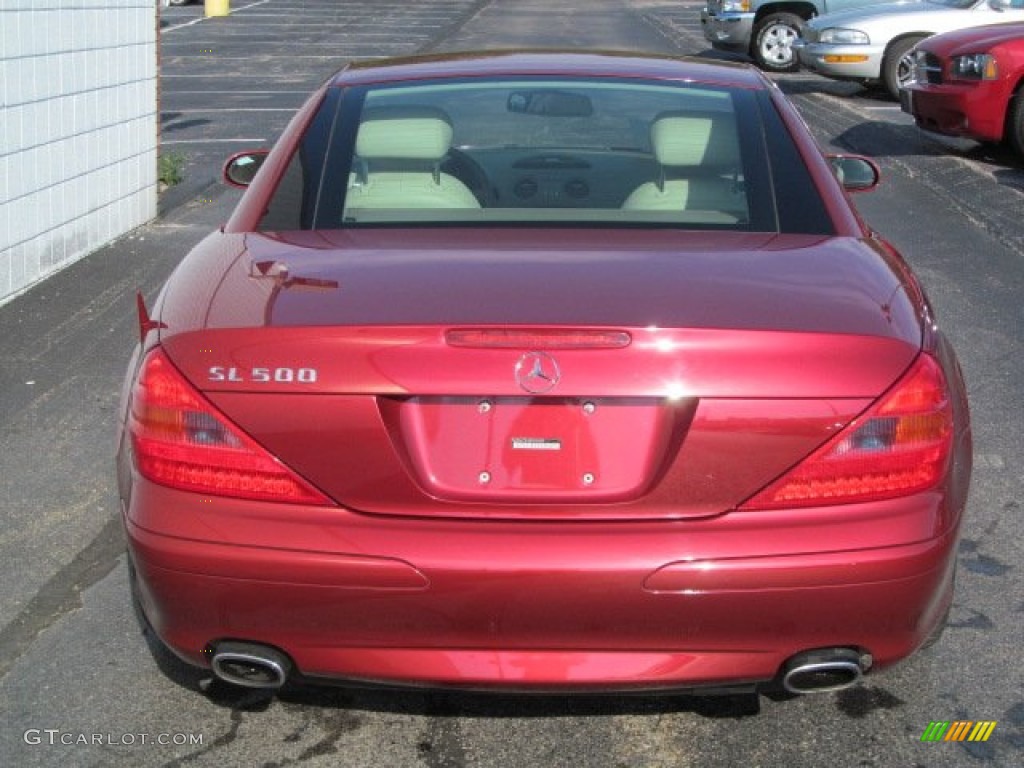 2005 SL 500 Roadster - Firemist Red Metallic / Stone photo #13