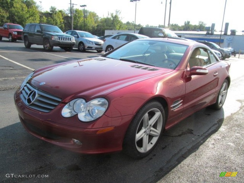 2005 SL 500 Roadster - Firemist Red Metallic / Stone photo #15