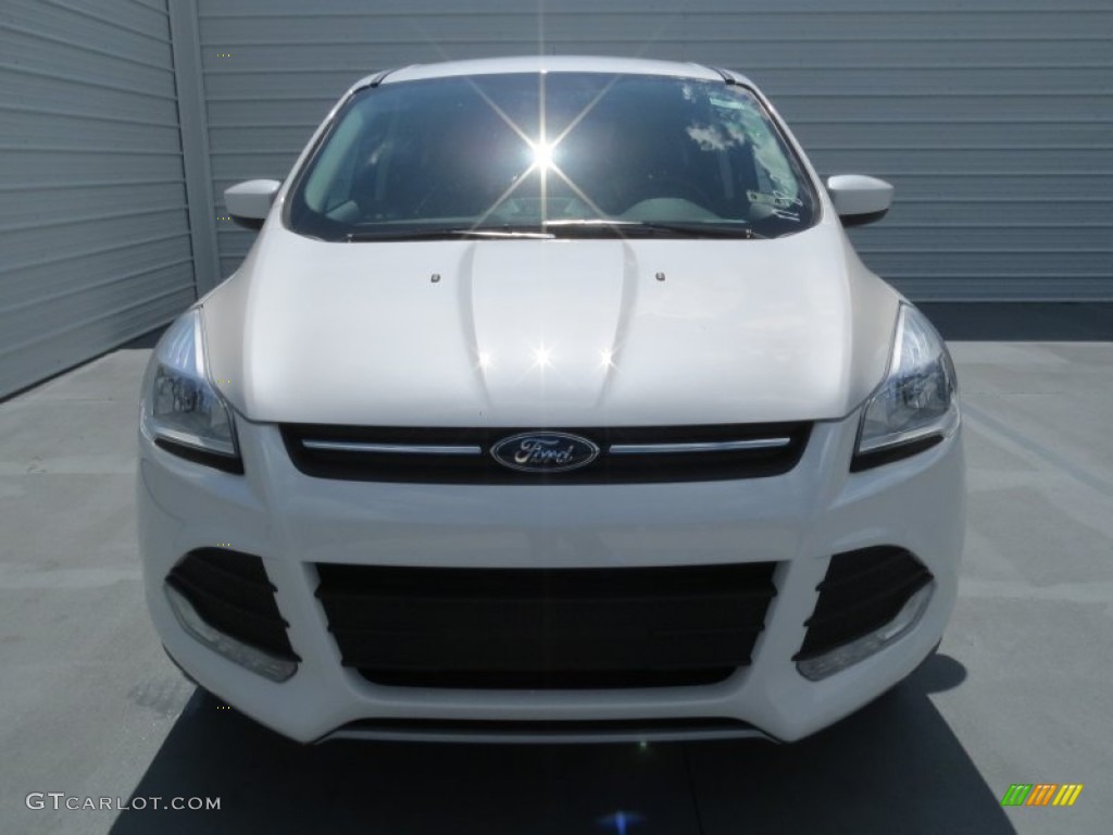 2013 Escape SE 1.6L EcoBoost - White Platinum Metallic Tri-Coat / Charcoal Black photo #7