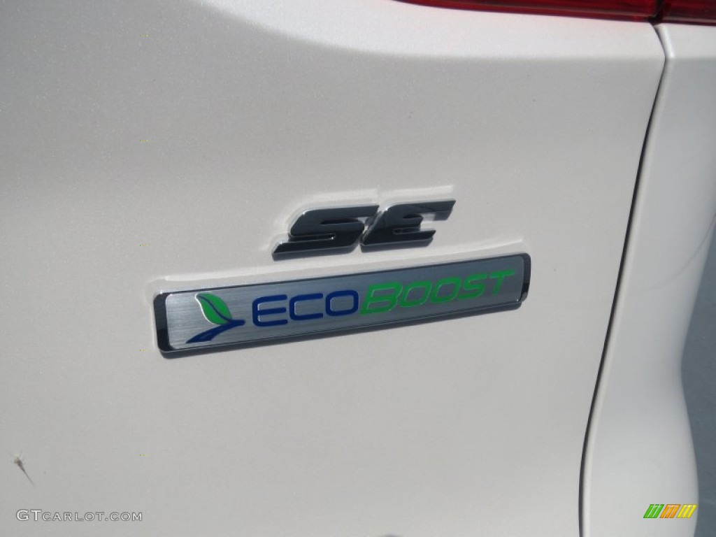 2013 Escape SE 1.6L EcoBoost - White Platinum Metallic Tri-Coat / Charcoal Black photo #13