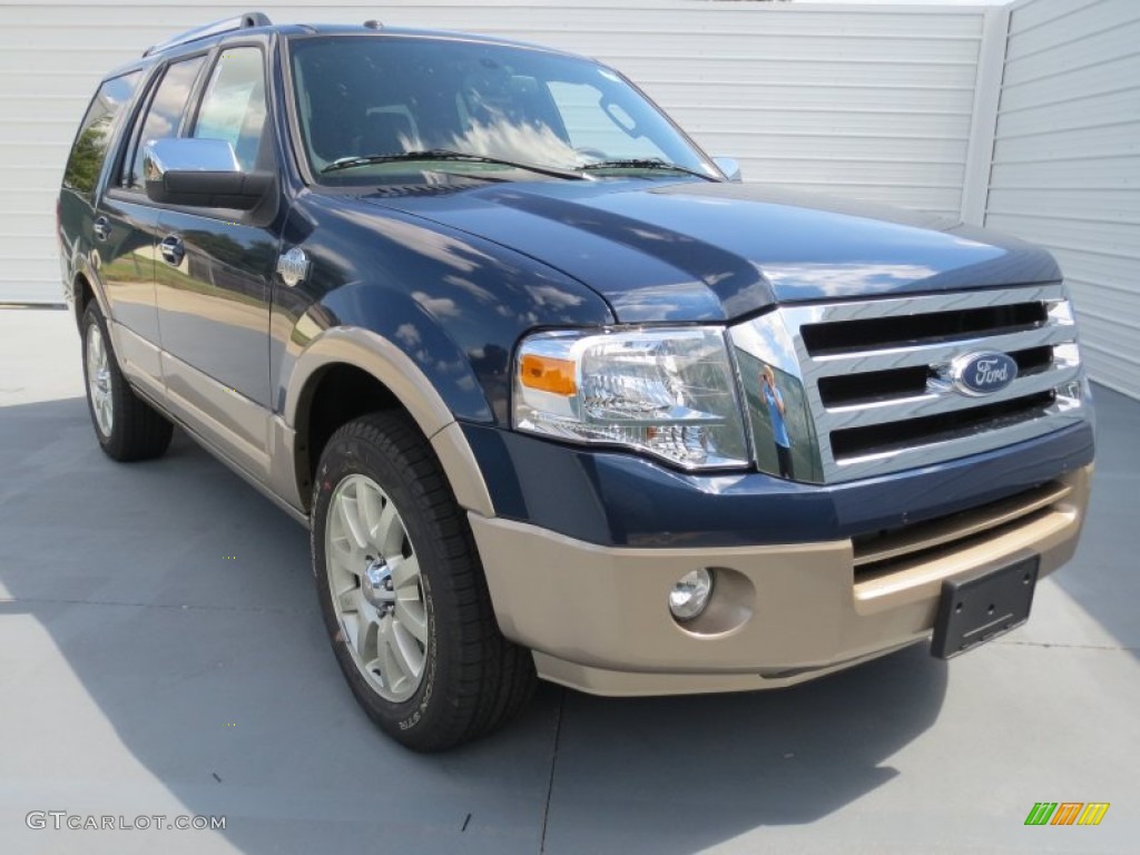 2013 Expedition King Ranch - Blue Jeans / King Ranch Charcoal Black/Chaparral Leather photo #1