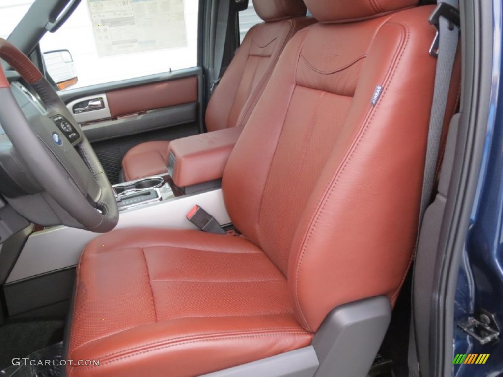 2013 Expedition King Ranch - Blue Jeans / King Ranch Charcoal Black/Chaparral Leather photo #28