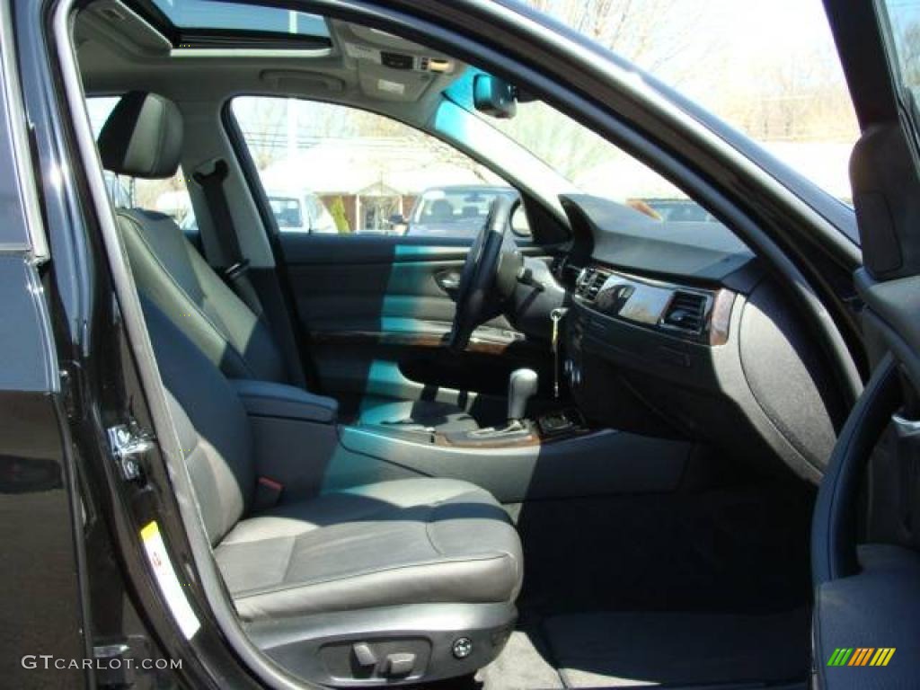 2007 3 Series 328xi Sedan - Jet Black / Black photo #22