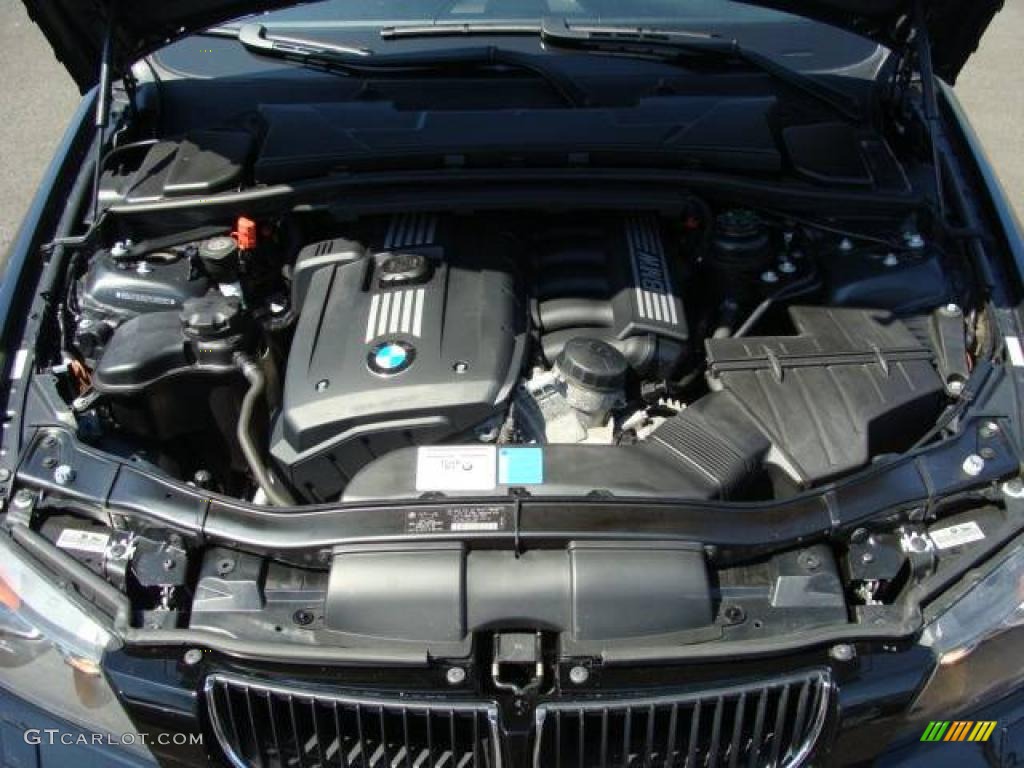 2007 3 Series 328xi Sedan - Jet Black / Black photo #25