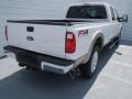 2012 White Platinum Metallic Tri-Coat Ford F250 Super Duty Lariat Crew Cab 4x4  photo #3
