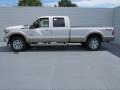 2012 White Platinum Metallic Tri-Coat Ford F250 Super Duty Lariat Crew Cab 4x4  photo #5