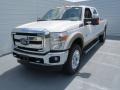 2012 White Platinum Metallic Tri-Coat Ford F250 Super Duty Lariat Crew Cab 4x4  photo #6