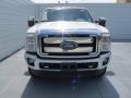 2012 White Platinum Metallic Tri-Coat Ford F250 Super Duty Lariat Crew Cab 4x4  photo #7