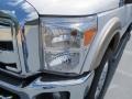 2012 White Platinum Metallic Tri-Coat Ford F250 Super Duty Lariat Crew Cab 4x4  photo #8