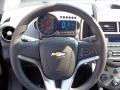 Jet Black/Dark Titanium 2013 Chevrolet Sonic LS Sedan Steering Wheel