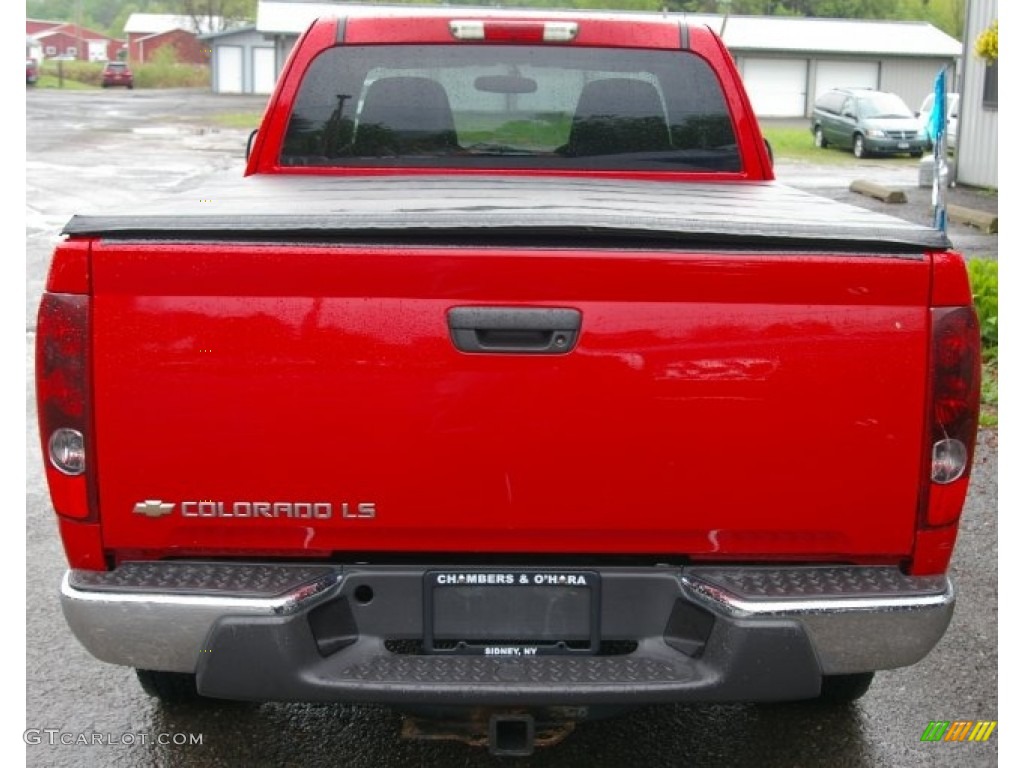 2005 Colorado Z71 Extended Cab 4x4 - Victory Red / Very Dark Pewter photo #8