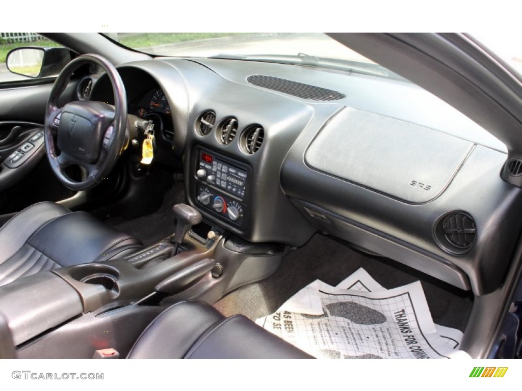 2002 Pontiac Firebird Coupe Ebony Black Dashboard Photo #70883656