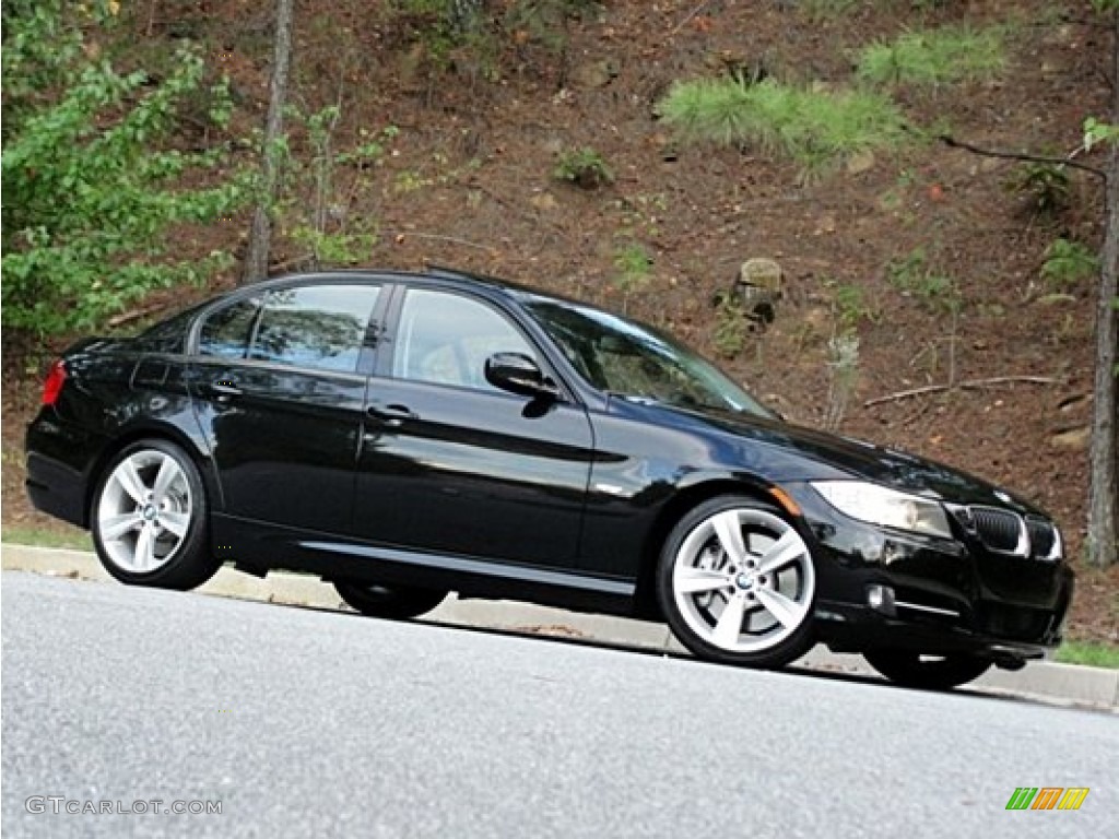 2009 3 Series 335i Sedan - Jet Black / Black photo #26