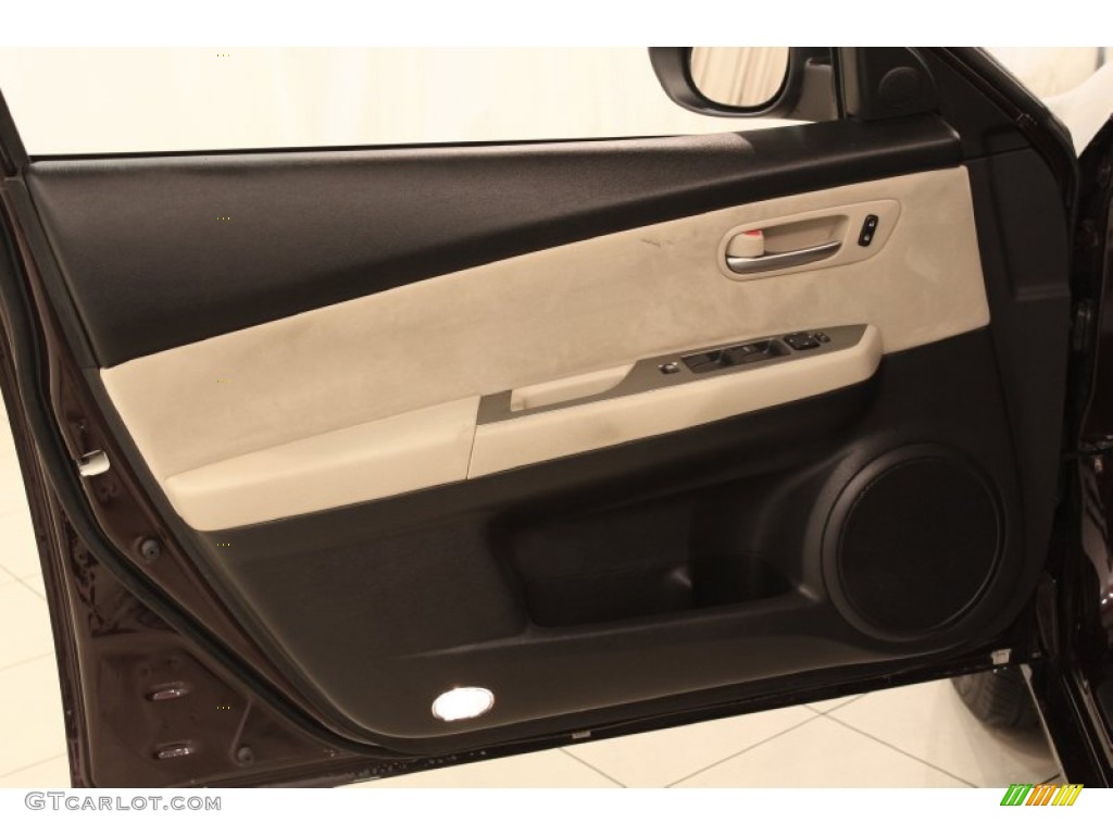 2010 MAZDA6 i Sport Sedan - Black Cherry Metallic / Beige photo #5