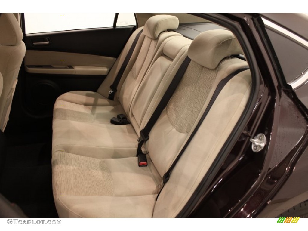 2010 MAZDA6 i Sport Sedan - Black Cherry Metallic / Beige photo #14