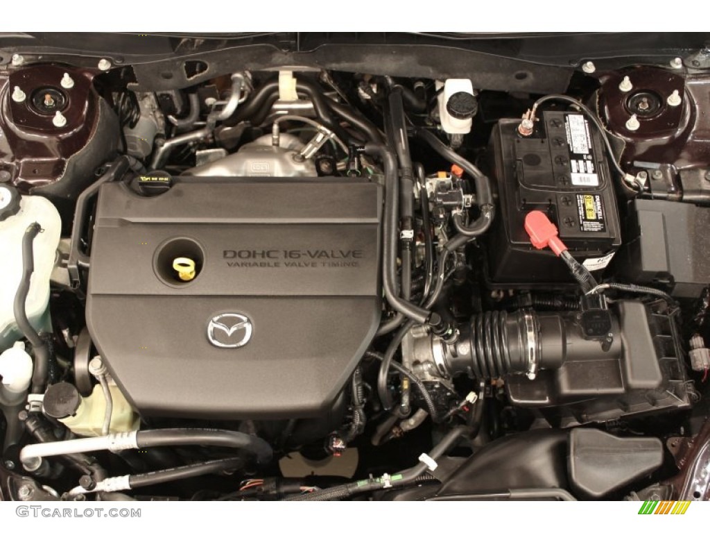 2010 MAZDA6 i Sport Sedan - Black Cherry Metallic / Beige photo #16