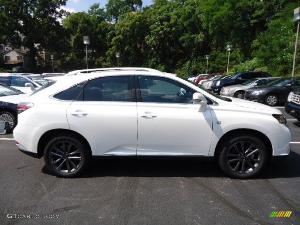 2013 RX 350 F Sport AWD - Starfire White Pearl / Black/Ebony Birds Eye Maple photo #5