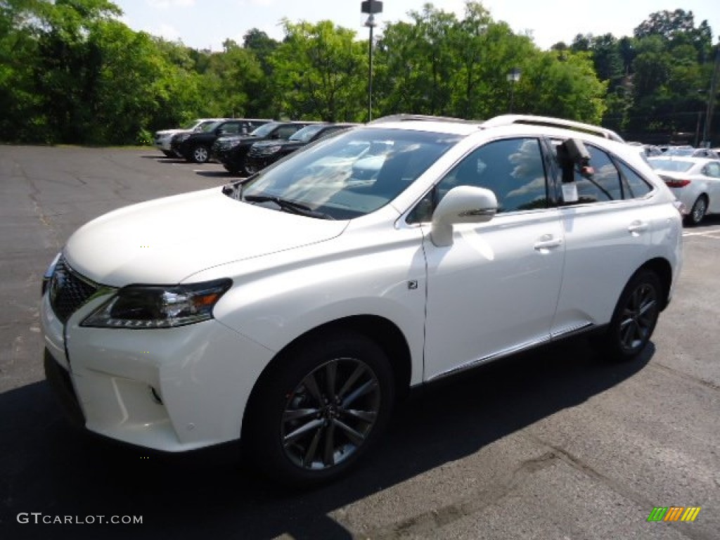 2013 RX 350 F Sport AWD - Starfire White Pearl / Black/Ebony Birds Eye Maple photo #8