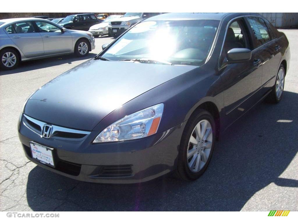 2006 Accord EX-L V6 Sedan - Graphite Pearl / Gray photo #3