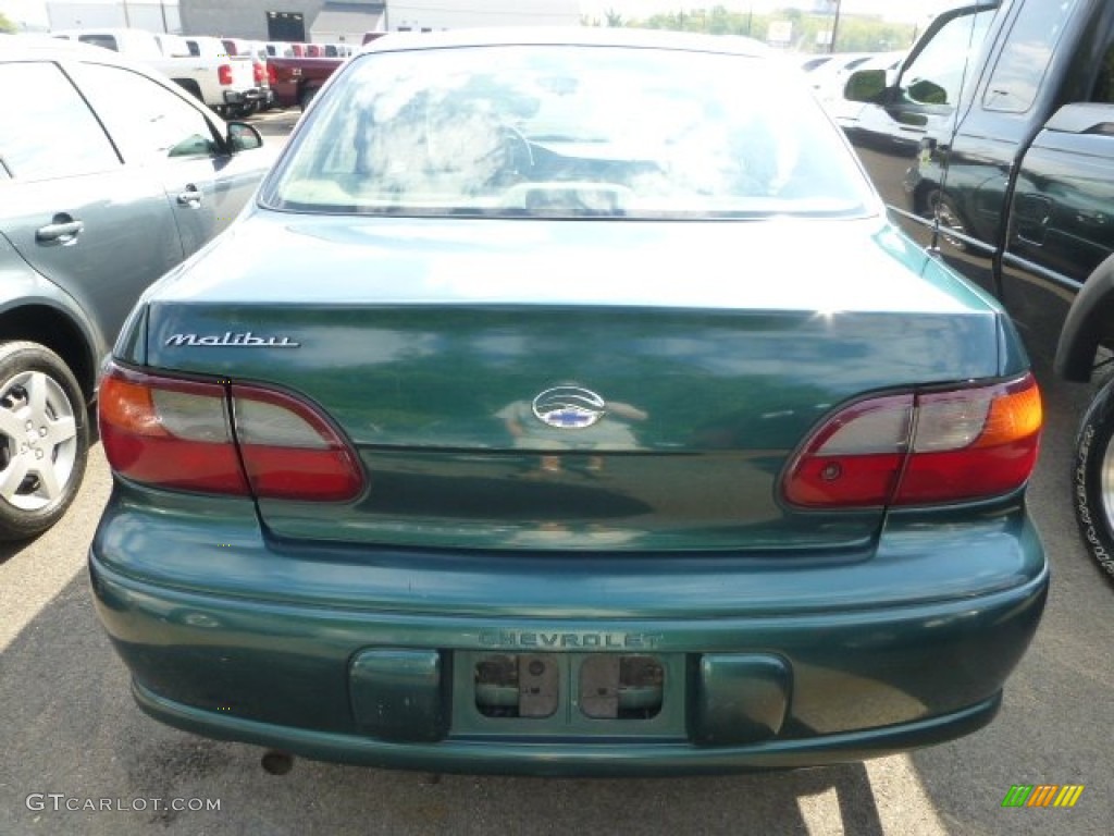 2000 Malibu Sedan - Dark Jade Green Metallic / Gray photo #3