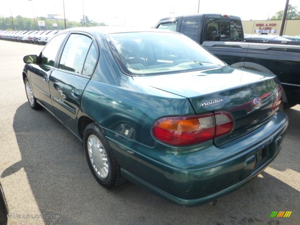 2000 Malibu Sedan - Dark Jade Green Metallic / Gray photo #4