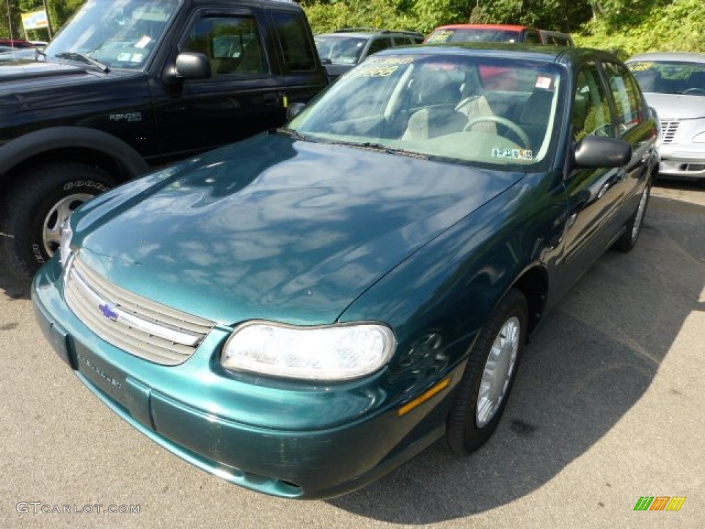 2000 Malibu Sedan - Dark Jade Green Metallic / Gray photo #5