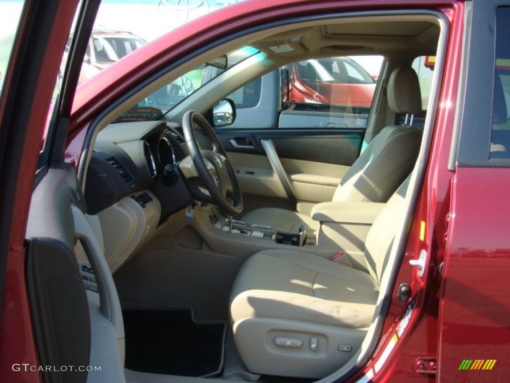 2009 Highlander Sport 4WD - Salsa Red Pearl / Sand Beige photo #7