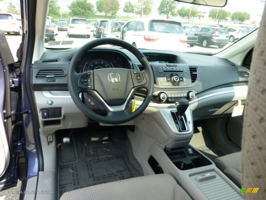 2013 Honda CR-V EX AWD Gray Dashboard Photo #70888201