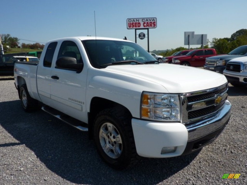 2007 Summit White Chevrolet Silverado 1500 Lt Extended Cab 4x4 70818871 Car