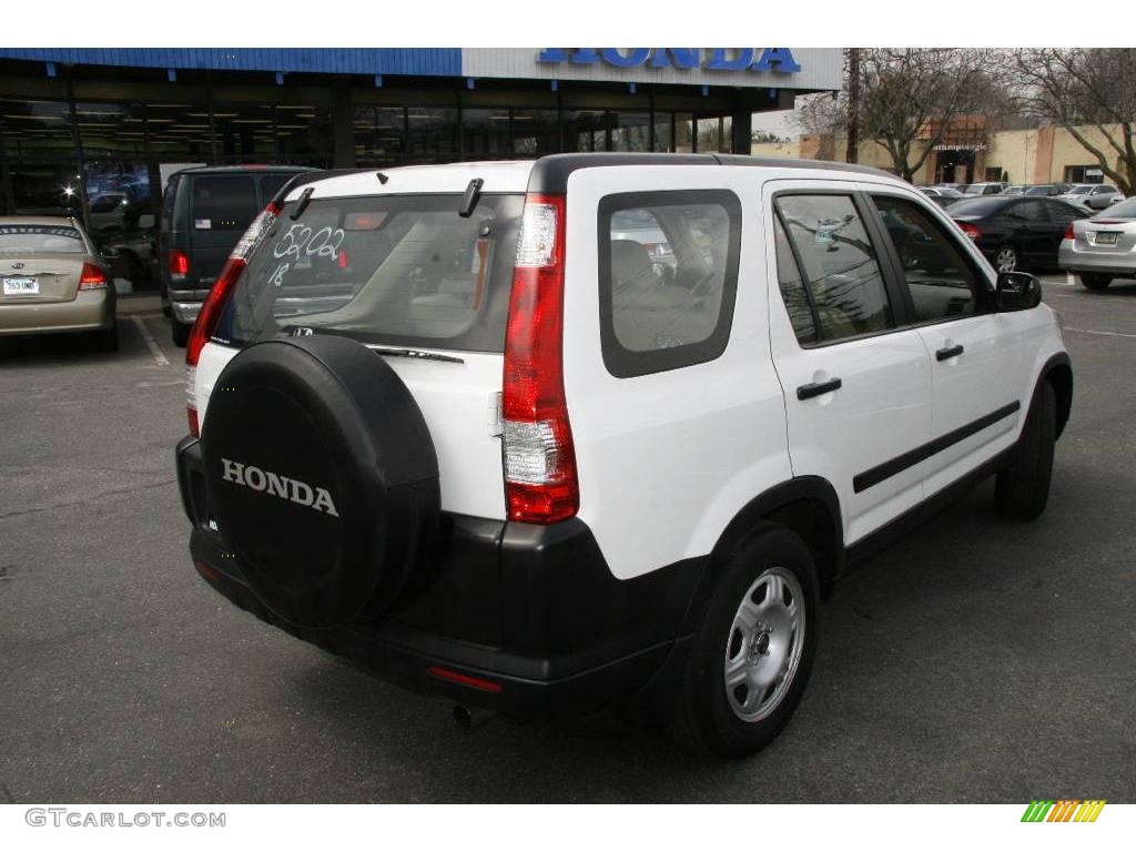 2006 CR-V LX 4WD - Taffeta White / Ivory photo #5