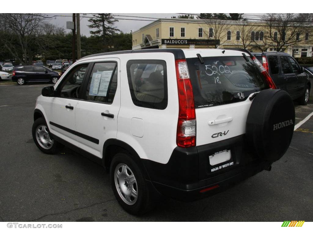 2006 CR-V LX 4WD - Taffeta White / Ivory photo #8