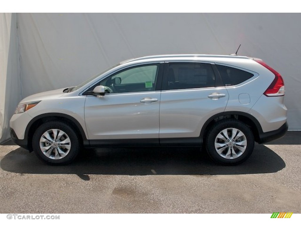 2012 CR-V EX - Alabaster Silver Metallic / Black photo #4