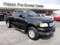 2002 Black Ford F150 XLT SuperCab 4x4  photo #4