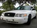 Vibrant White 2004 Ford Crown Victoria Police Interceptor