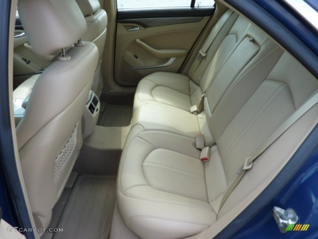 2009 CTS 4 AWD Sedan - Blue Diamond Tri-Coat / Cashmere/Cocoa photo #14
