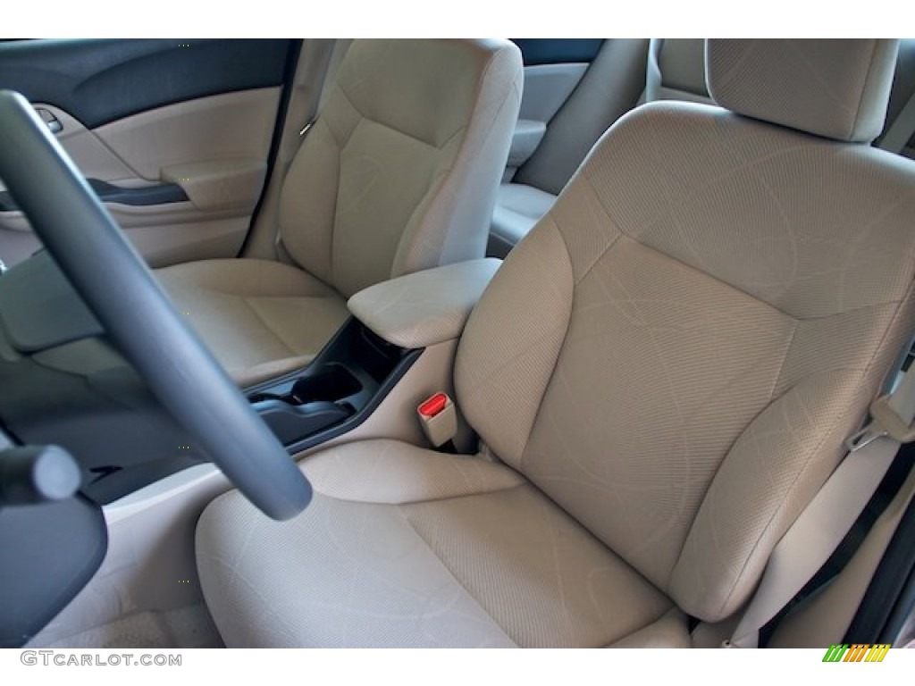 2012 Civic LX Sedan - Rallye Red / Beige photo #10