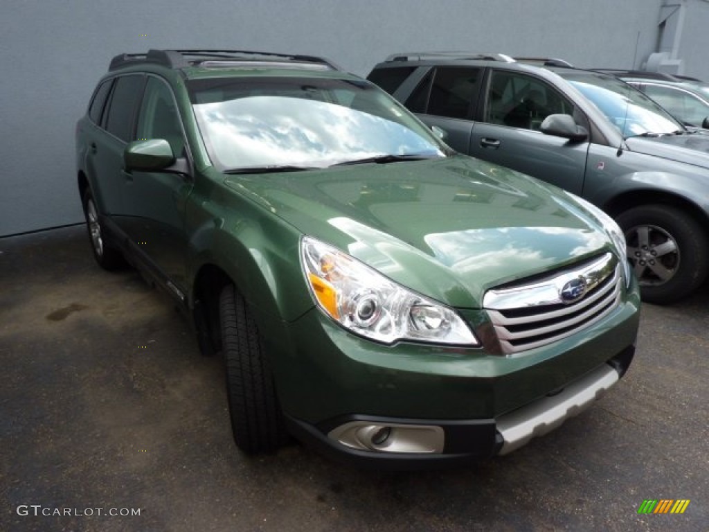 2010 Outback 3.6R Limited Wagon - Cypress Green Pearl / Warm Ivory photo #1