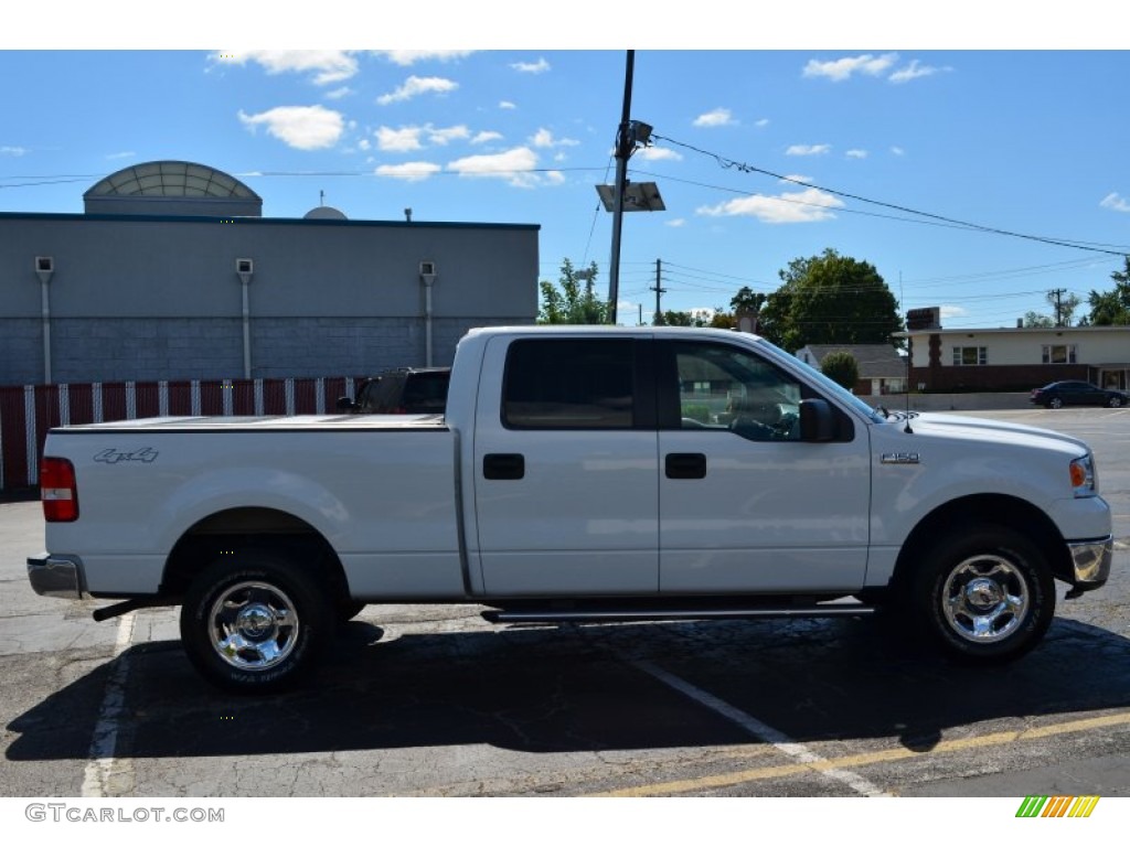 2006 F150 XLT SuperCrew 4x4 - Oxford White / Medium/Dark Flint photo #8