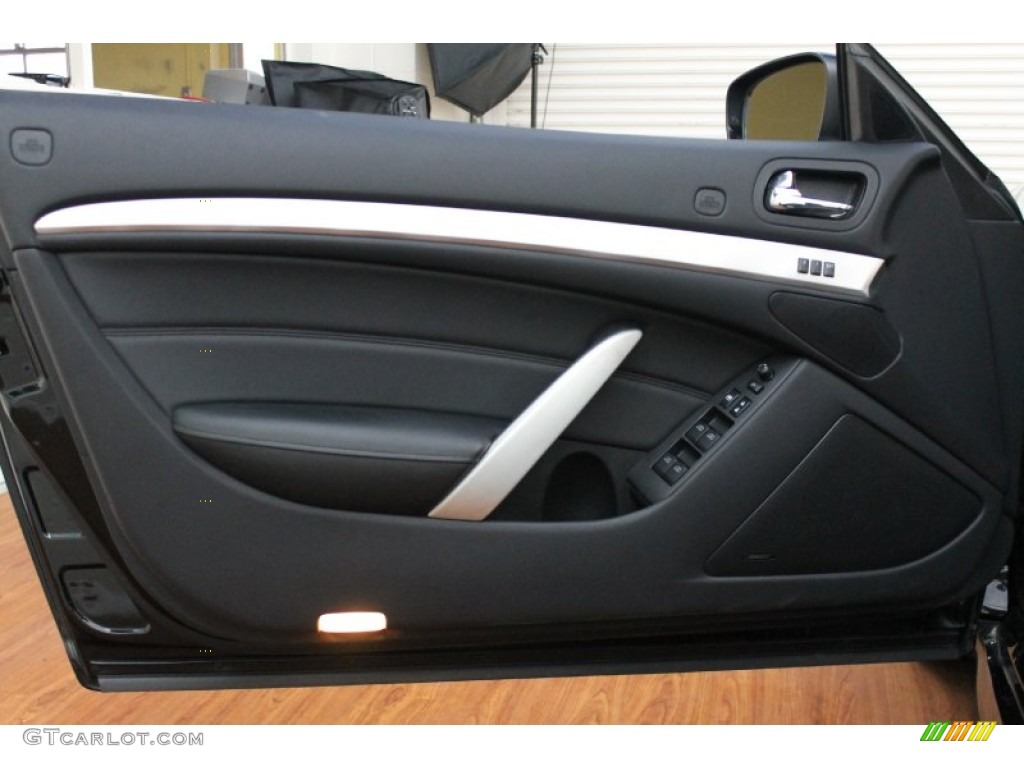 2010 Infiniti G 37 S Sport Convertible Graphite Door Panel Photo #70900096