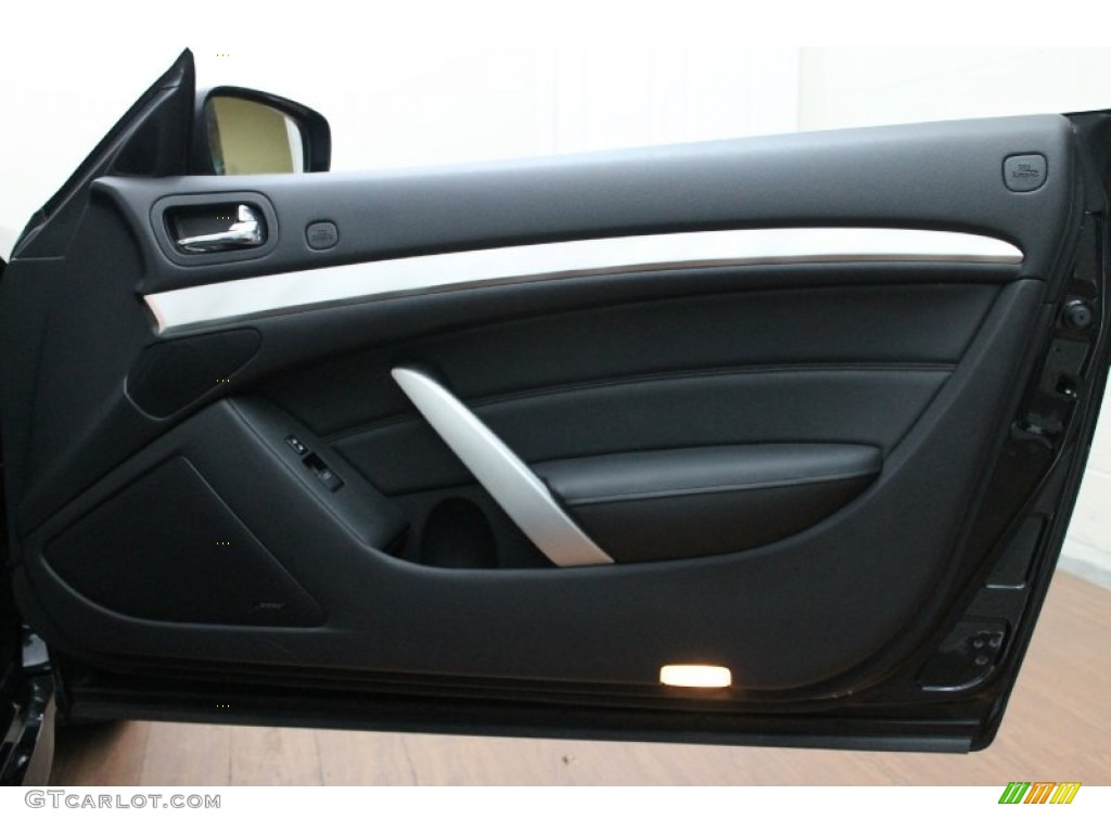 2010 Infiniti G 37 S Sport Convertible Graphite Door Panel Photo #70900105