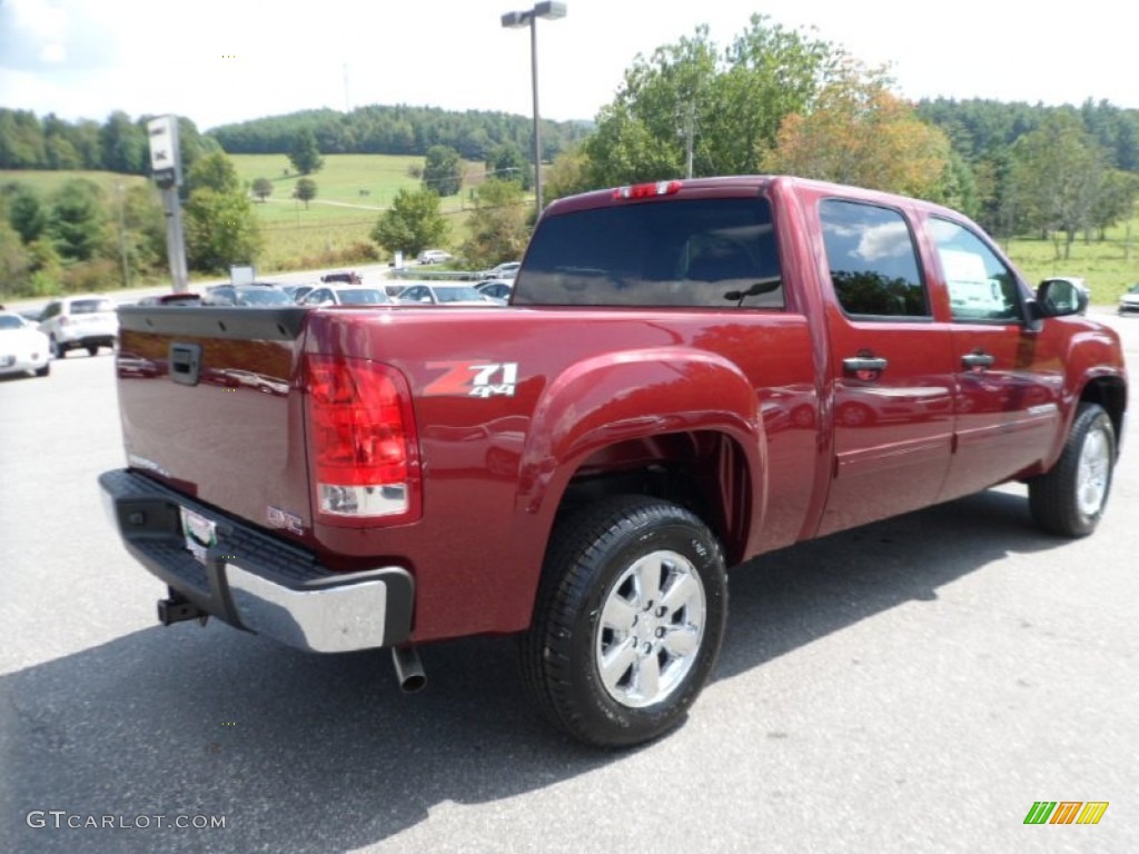 2013 Sierra 1500 SLE Crew Cab 4x4 - Sonoma Red Metallic / Ebony photo #6