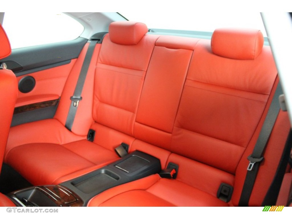 2009 3 Series 335i Coupe - Space Grey Metallic / Coral Red/Black Dakota Leather photo #19