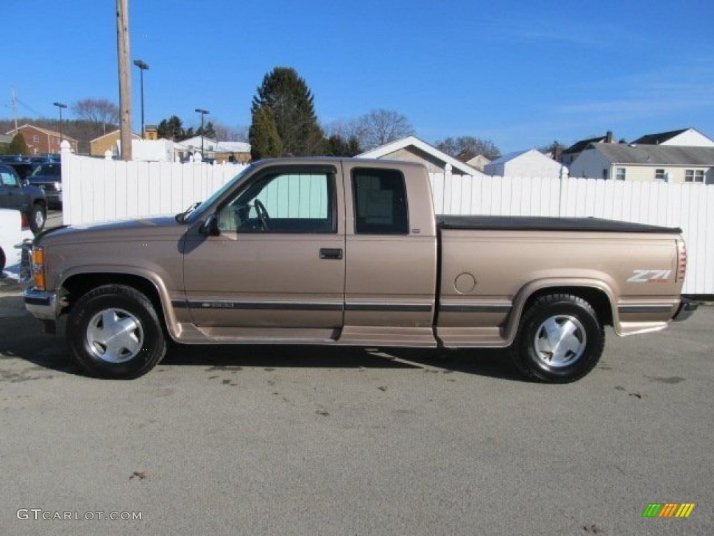 1997 C/K K1500 Silverado Extended Cab 4x4 - Light Autumnwood Metallic / Neutral Shale photo #2