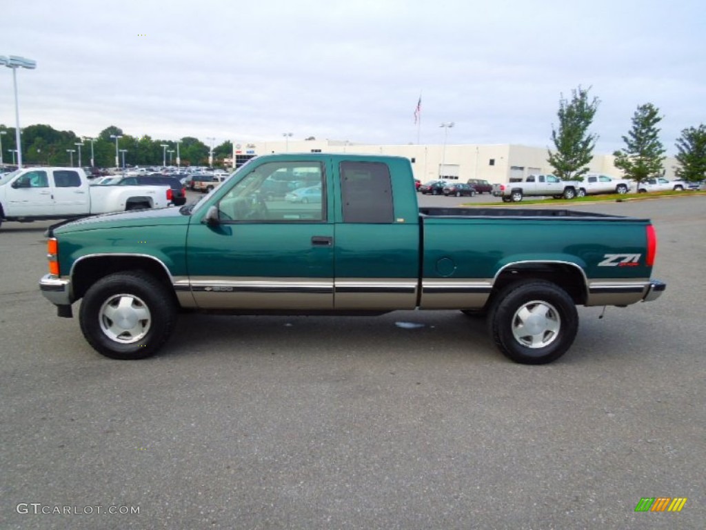 Emerald Green Metallic 1998 Chevrolet C/K K1500 Extended Cab 4x4 Exterior Photo #70901410