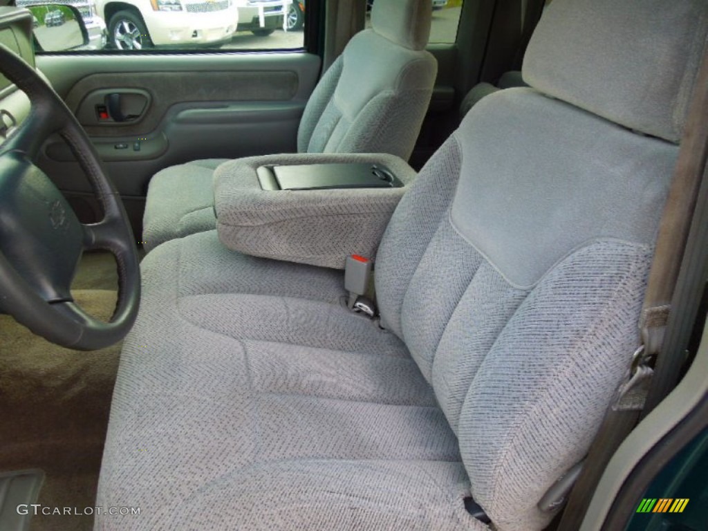 1998 C/K K1500 Extended Cab 4x4 - Emerald Green Metallic / Gray photo #9