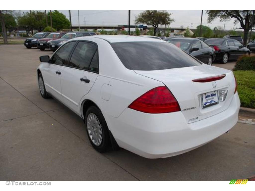 2007 Accord Value Package Sedan - Taffeta White / Ivory photo #5