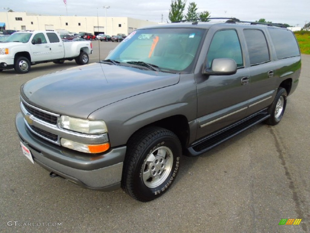 2002 Suburban 1500 LT 4x4 - Medium Charcoal Gray Metallic / Medium Gray/Neutral photo #1