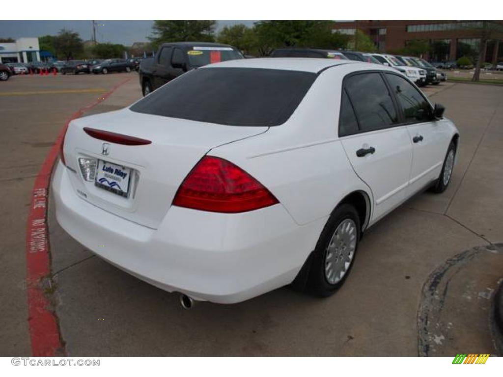 2007 Accord Value Package Sedan - Taffeta White / Ivory photo #7
