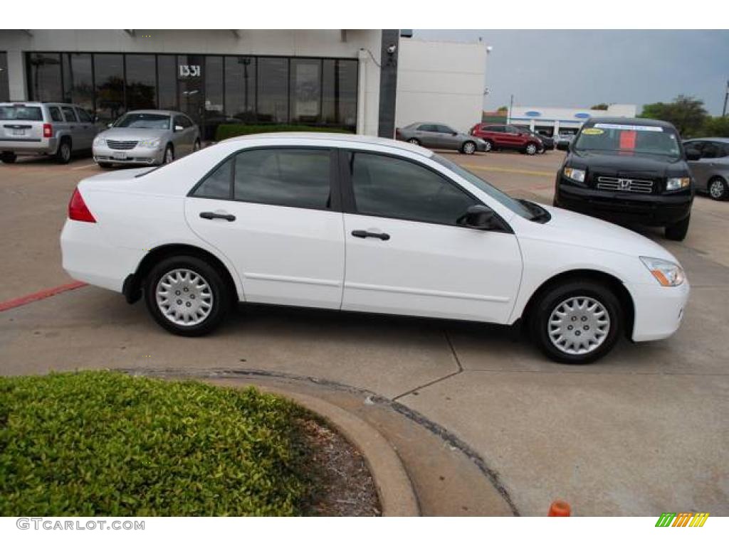 2007 Accord Value Package Sedan - Taffeta White / Ivory photo #8