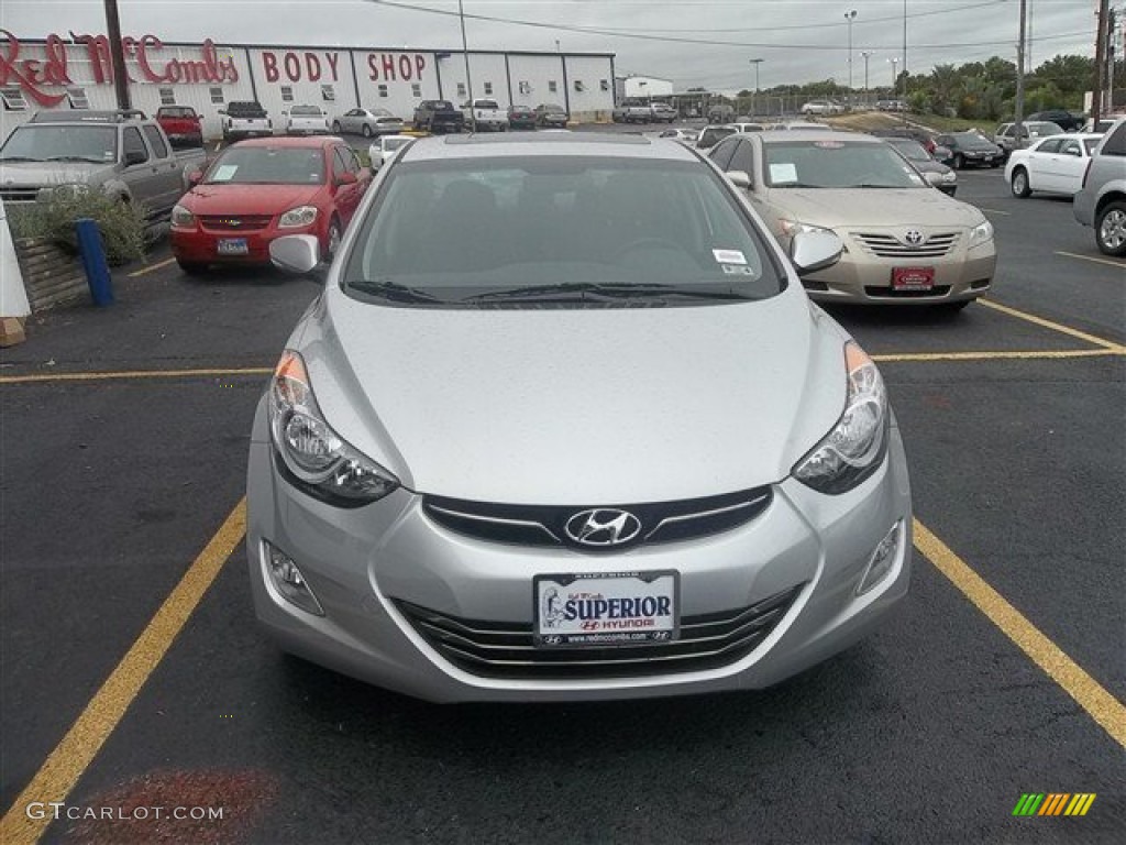 2013 Elantra Limited - Shimmering Air Silver / Black photo #1